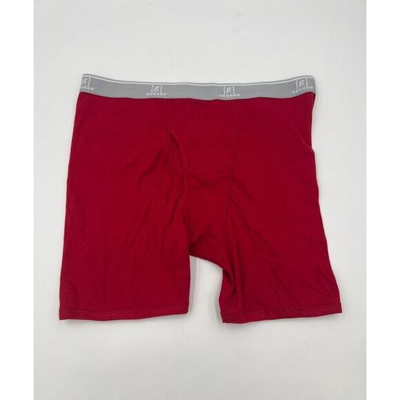 George Mens 3-Pack Boxer Briefs 3XL Cotton Blend Underwear Gray Red Blue - Picture 5 of 6